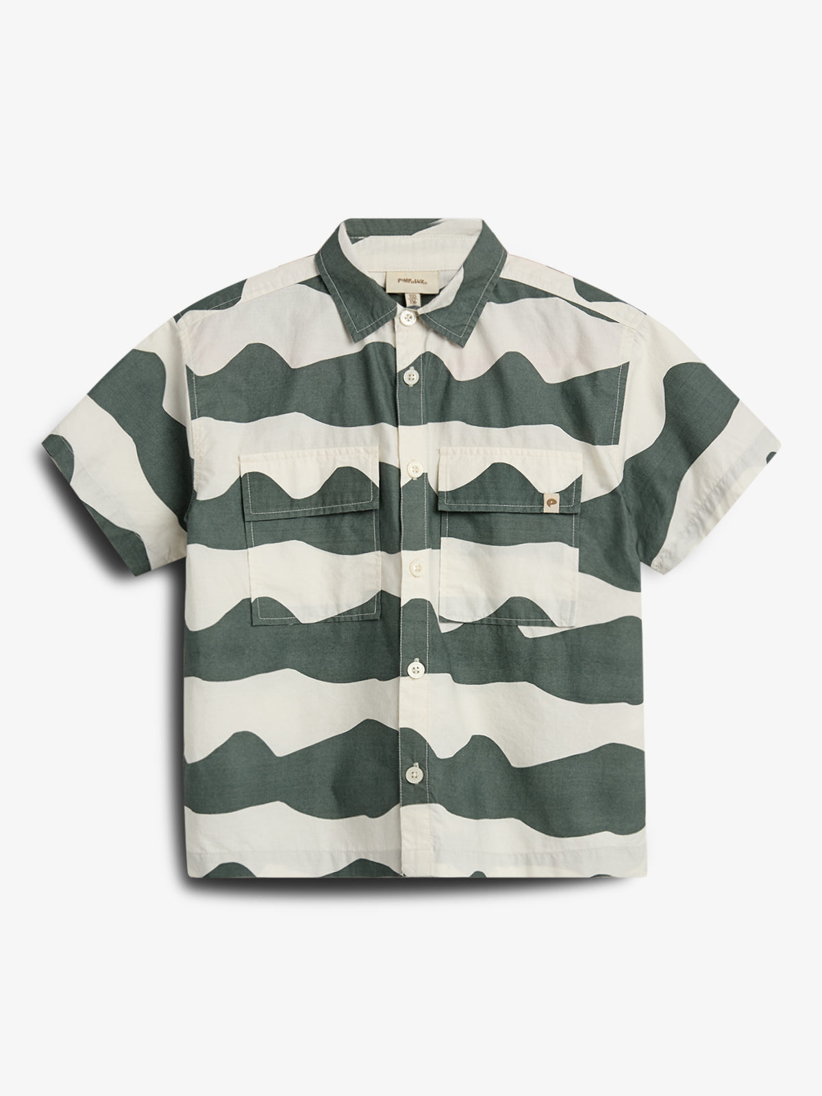 Popeline Wave Shirt - Tween - Petrol | 100404 Kean