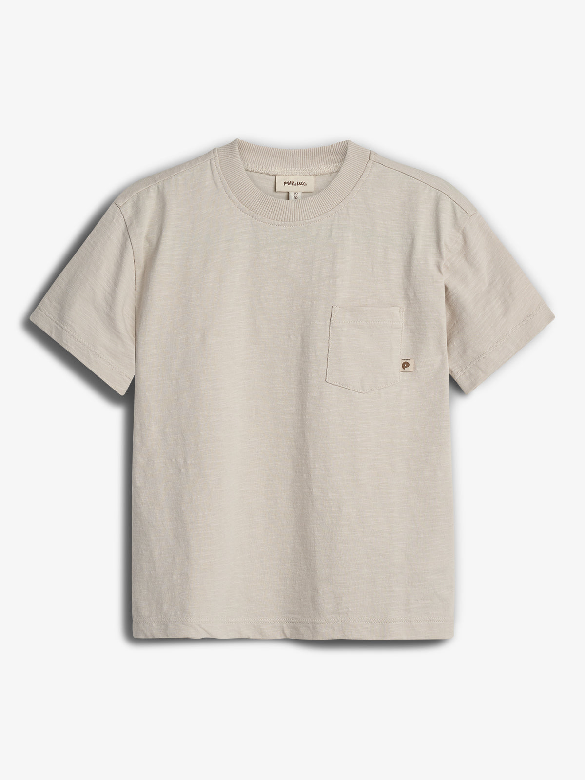 Slub-Jersey T-Shirt mit Tasche - Tween - Off White | 100409 Emil