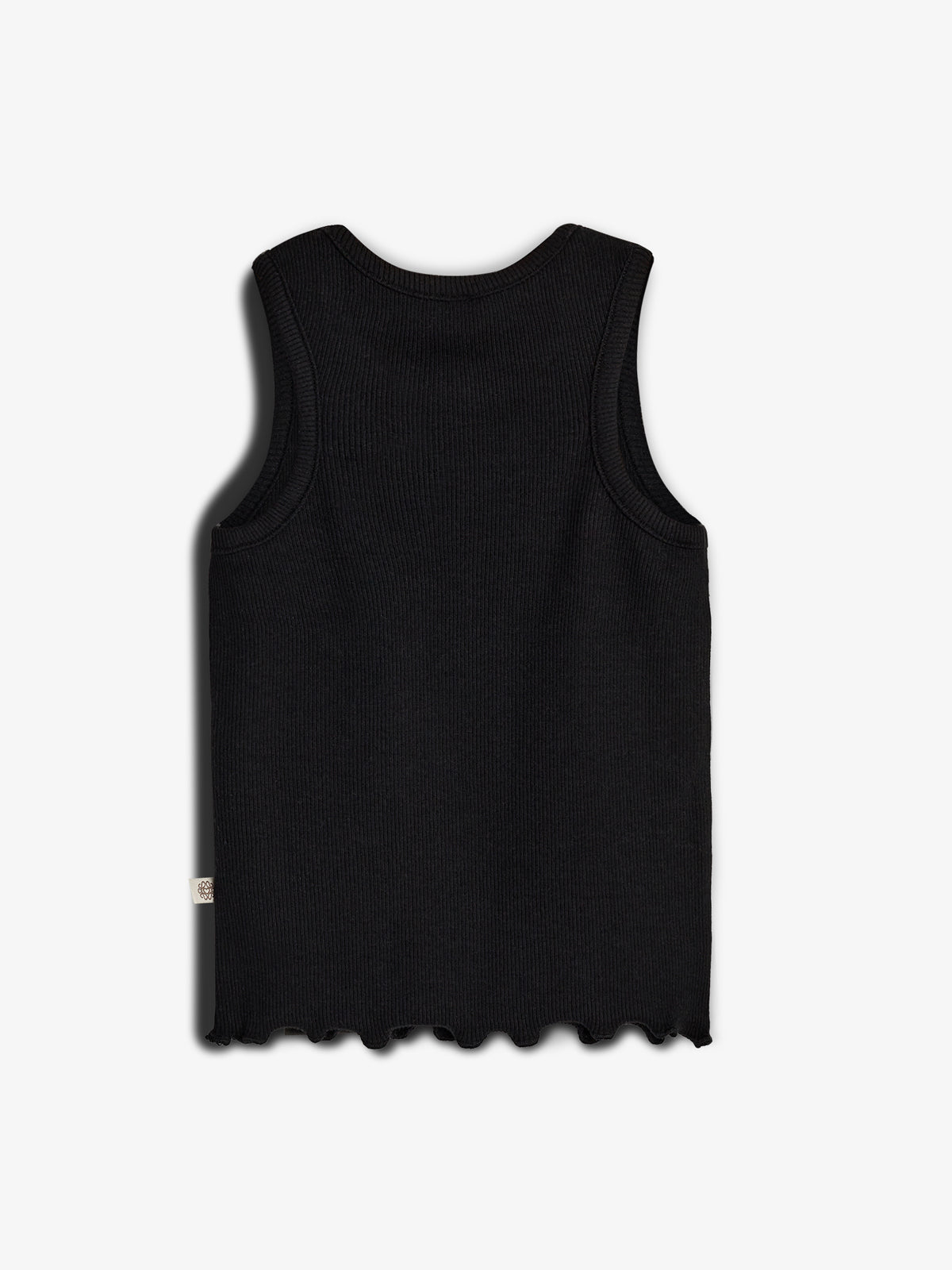 Modal-Ripp Ärmelloses Top - Black | 100325 Fiona