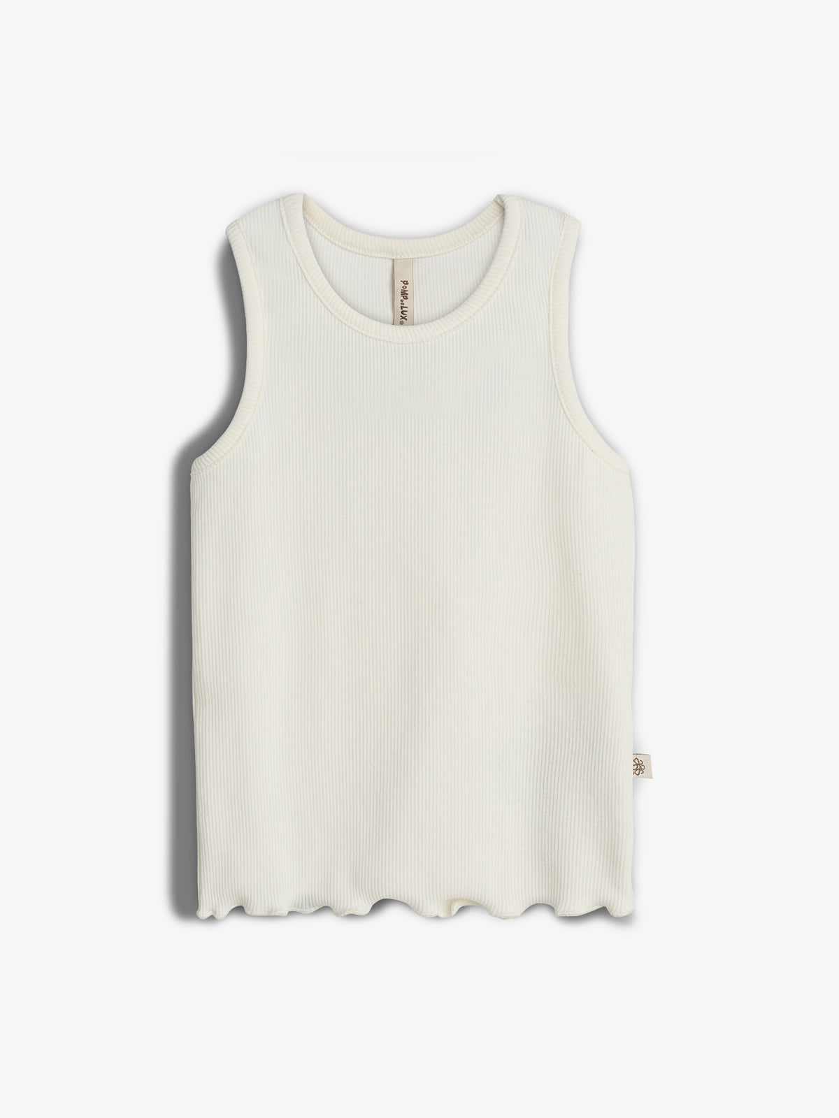 Modal-Ripp Ärmelloses Top - Tween - Off - Tween - Off White | 100452 Fiona