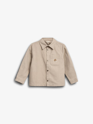 Canvas Overshirt - Tween - Greige | 100344 Dereck