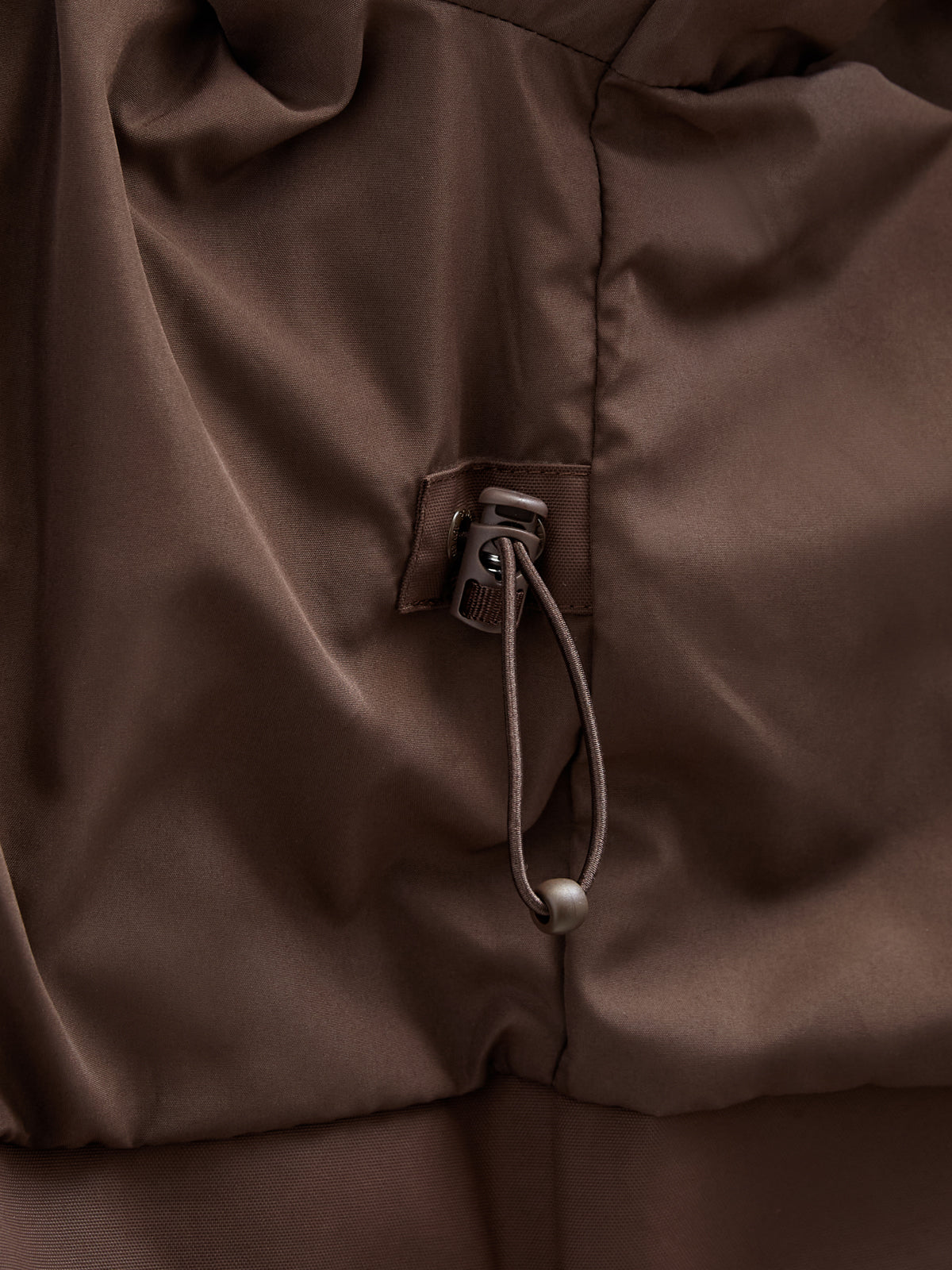 Shell Jacket with Drawstring - Tween - Chocolate | 100498 Lucy