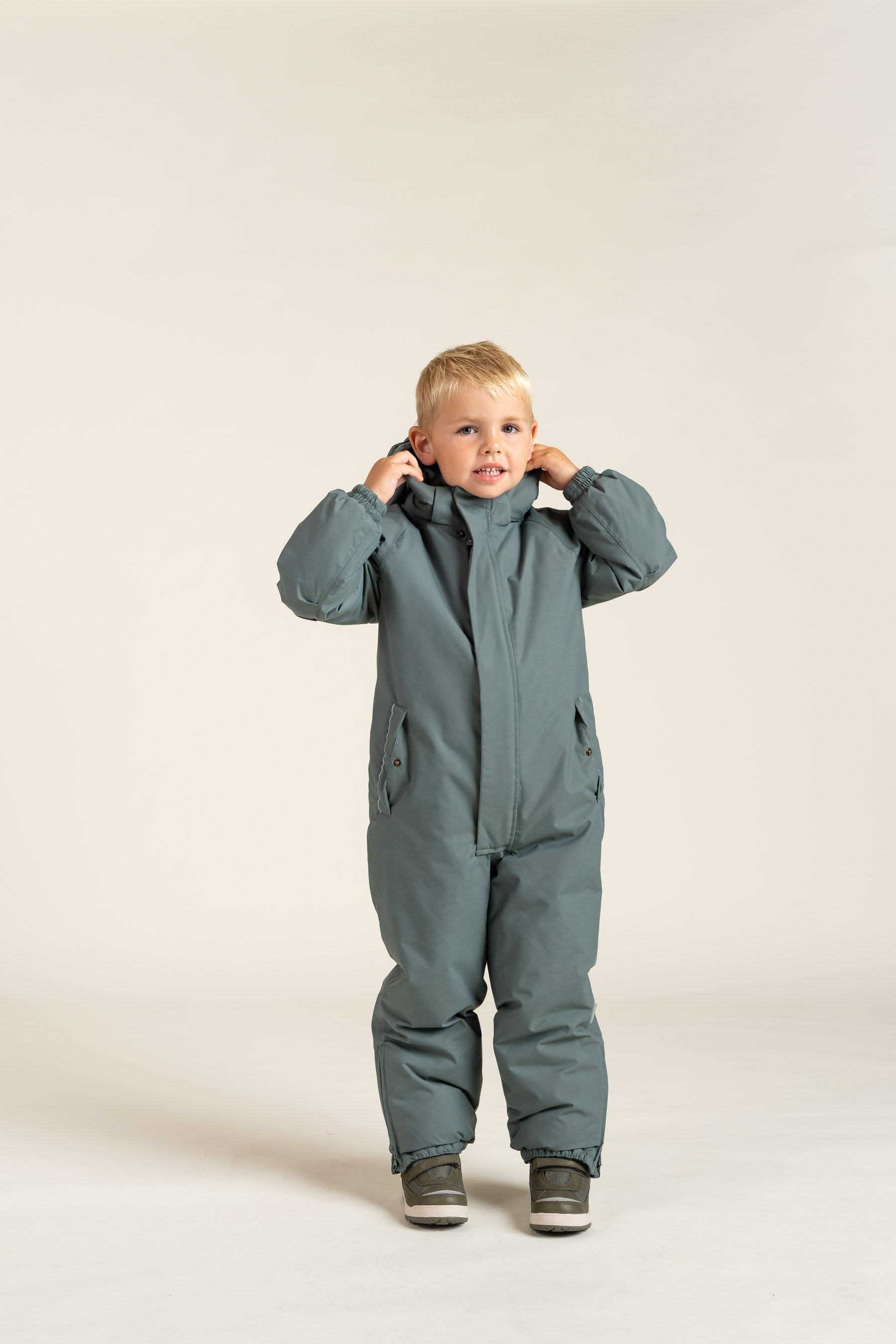 Schneeanzug mit einem Reißverschluss - All - Dusty Dark Green | 100523 Calgary