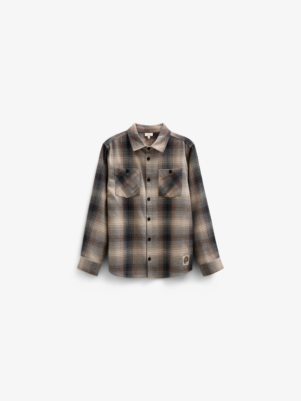 Kariertes Flanellhemd - Tween - Brown Navy Check | 100527 Henry