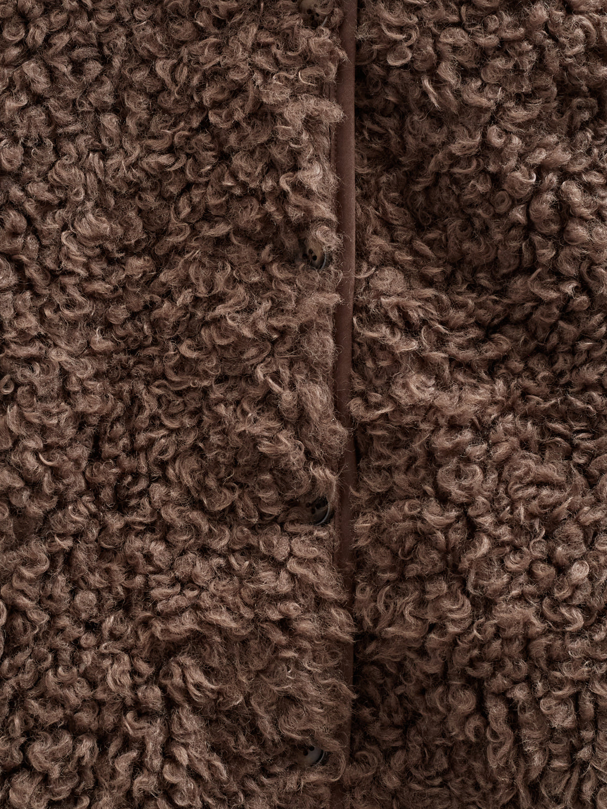 Teddy-Kapuzenjacke mit Rippenbündchen - Kids - Chocolate | 100547 Ellie