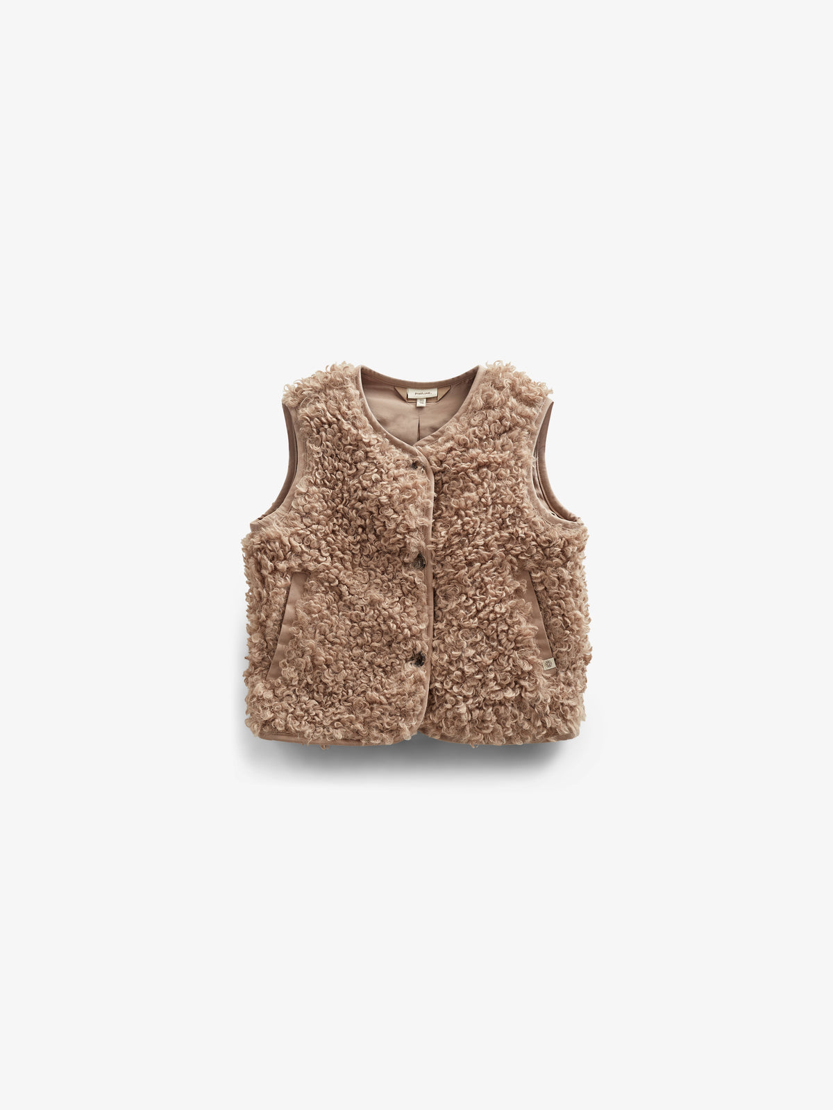Kunstpelz-Weste - Kids - Caffe Latte | 100550 Ellie