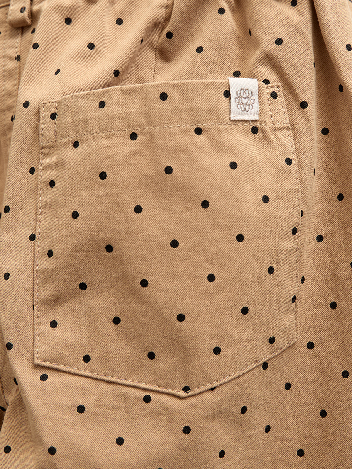 Twill-Hose mit Punkten - Tween - Beige | 100615 Iris