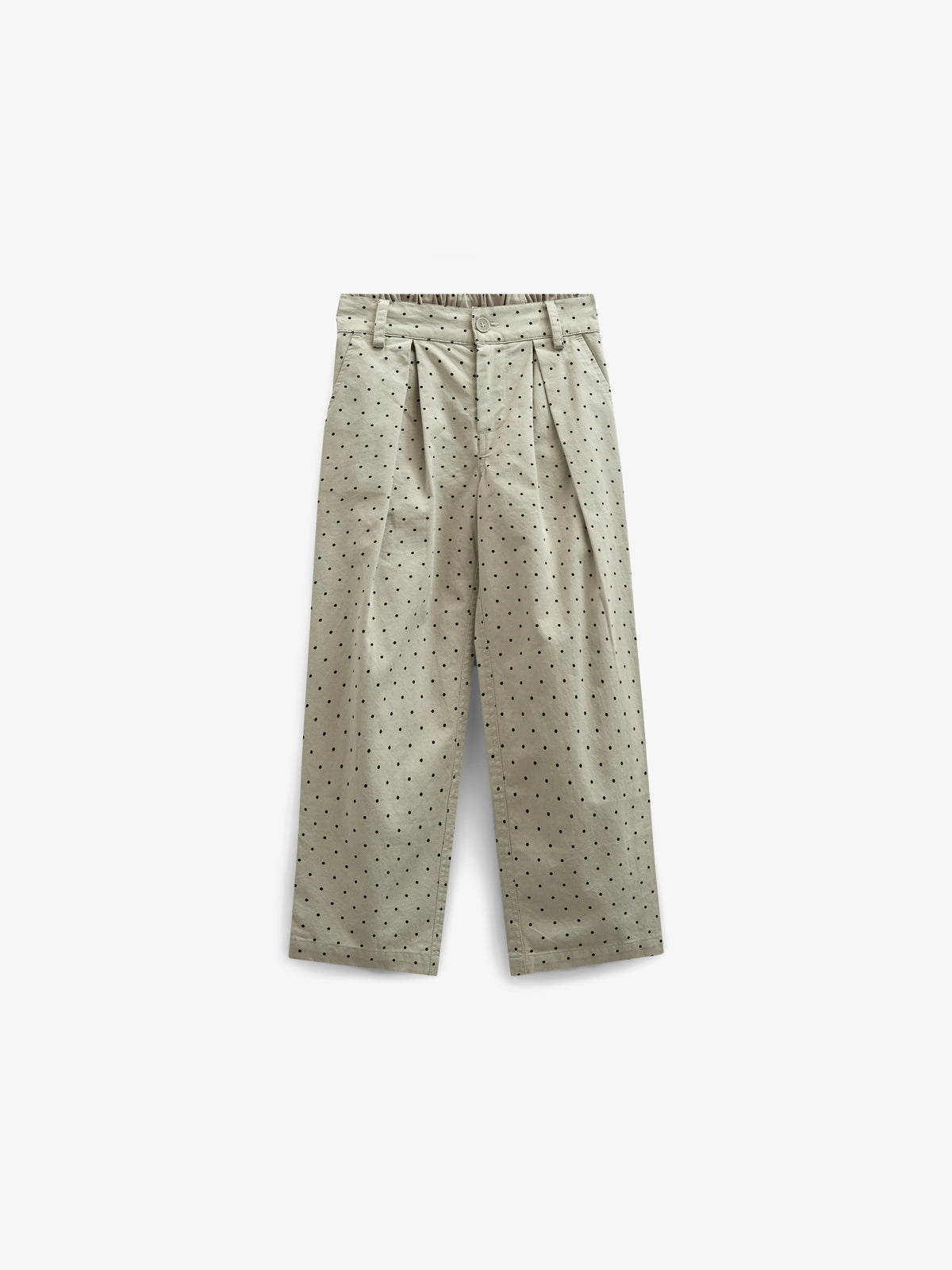 Twill-Hose mit Punkten - Kids - Dusty Green | 100616 Iris