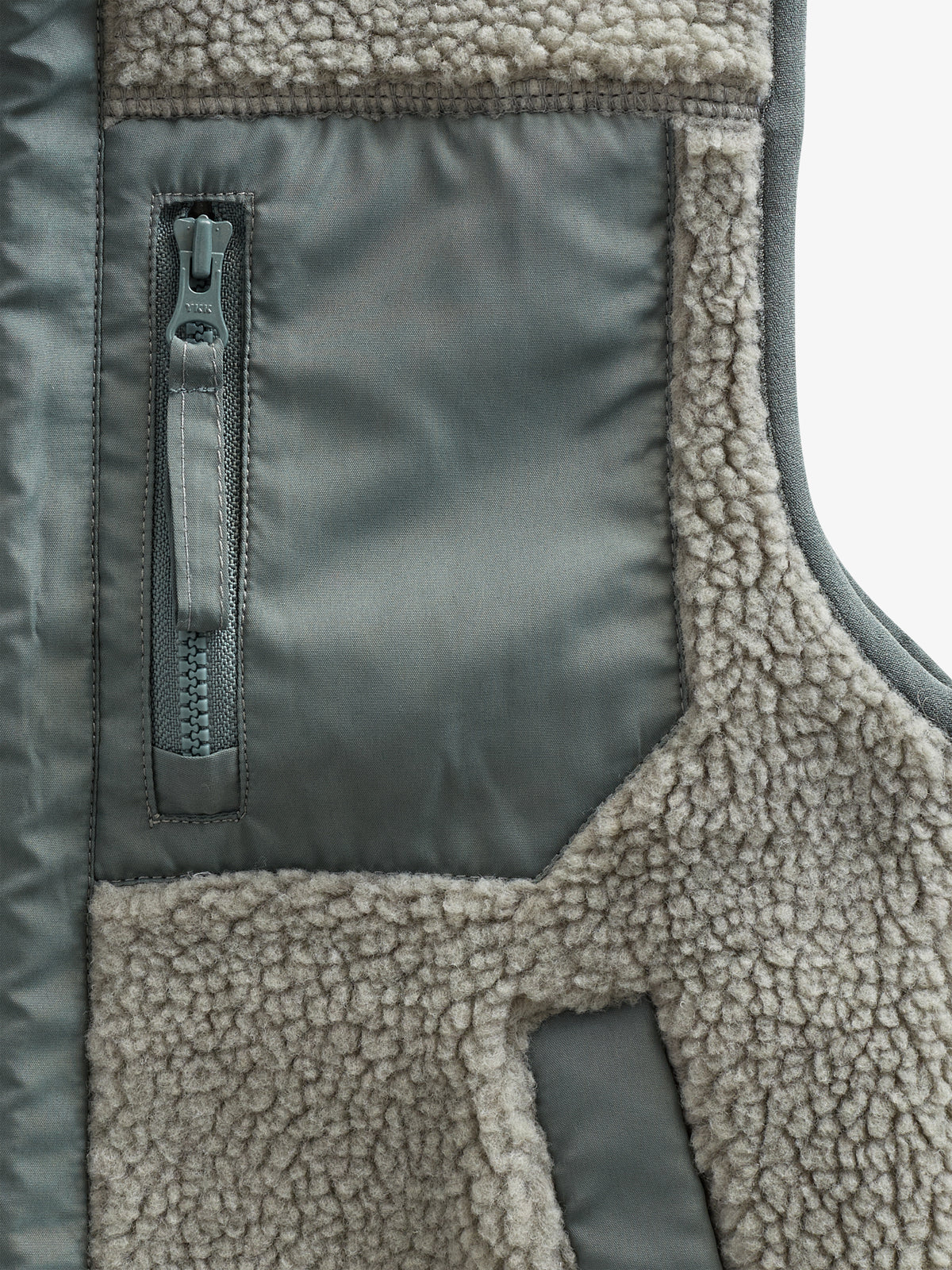 Teddyweste mit Reißverschluss - All - Dusty Green | 100635 Elliot