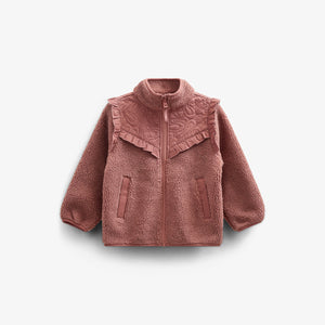 Teddyjacke mit Reißverschluss und Rüschen - Tween - Old Rose | 100637 Madison