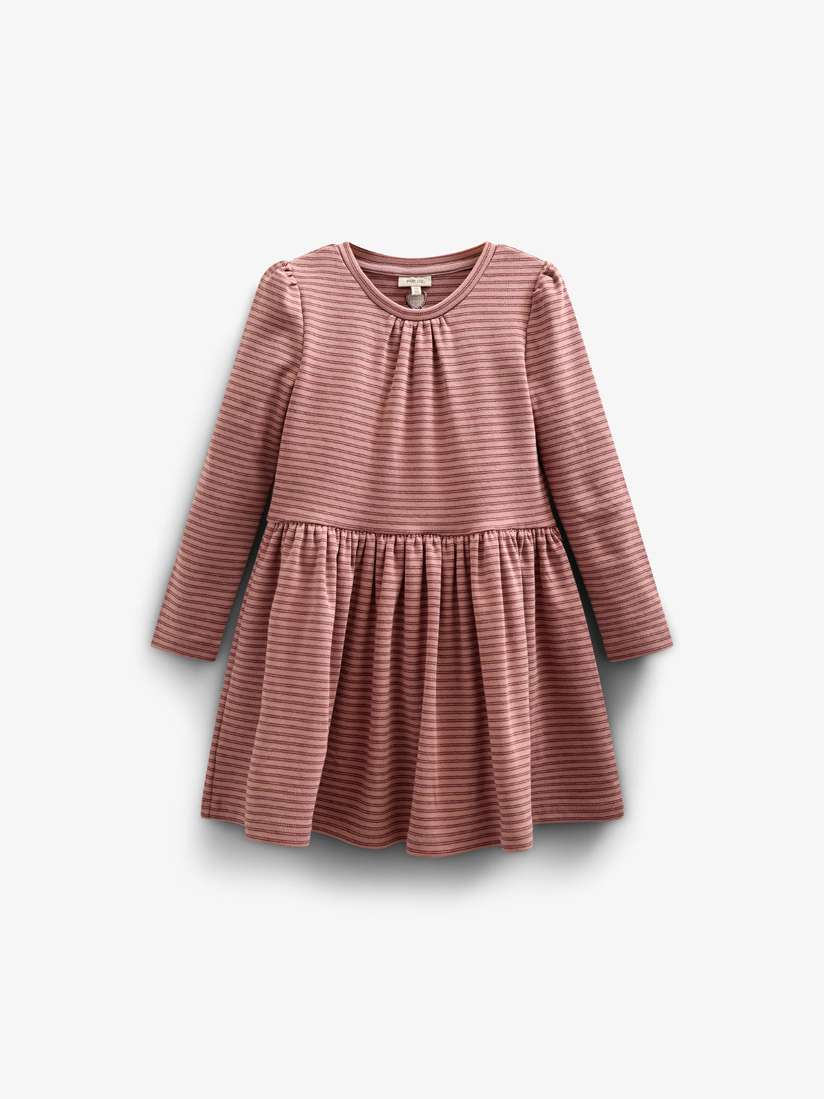 Gestreiftes Jersey-Kleid - Tween - Rose Stripe | 100651 Elise