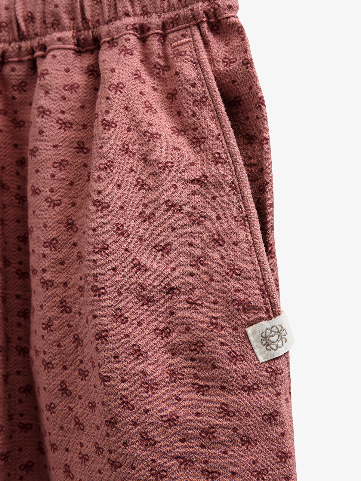 Bedruckte Hose aus Krepp-Viskose - Tween - Rose | 100659 Ana
