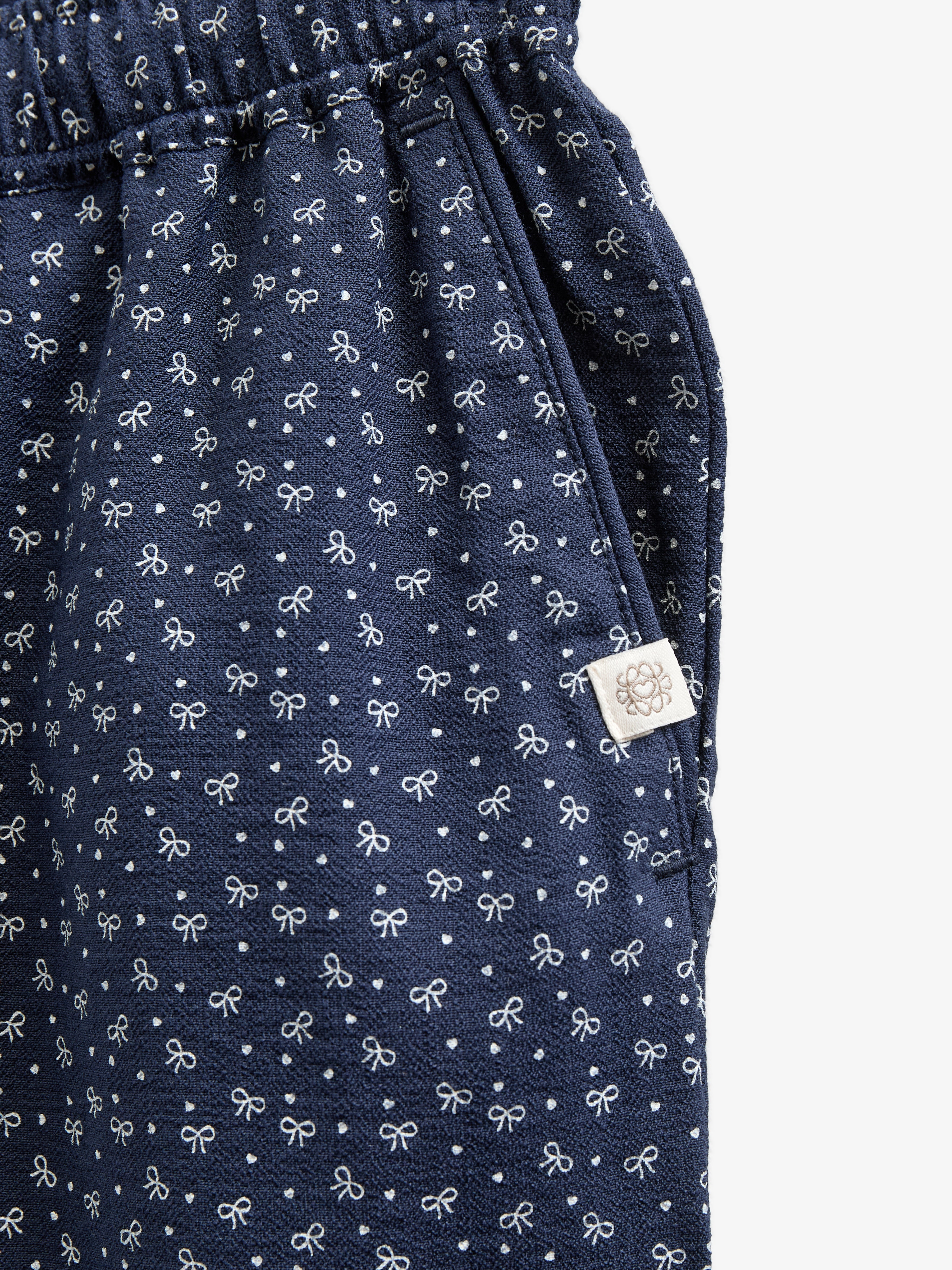 Bedruckte Hose aus Krepp-Viskose - Tween - Navy | 100660 Ana