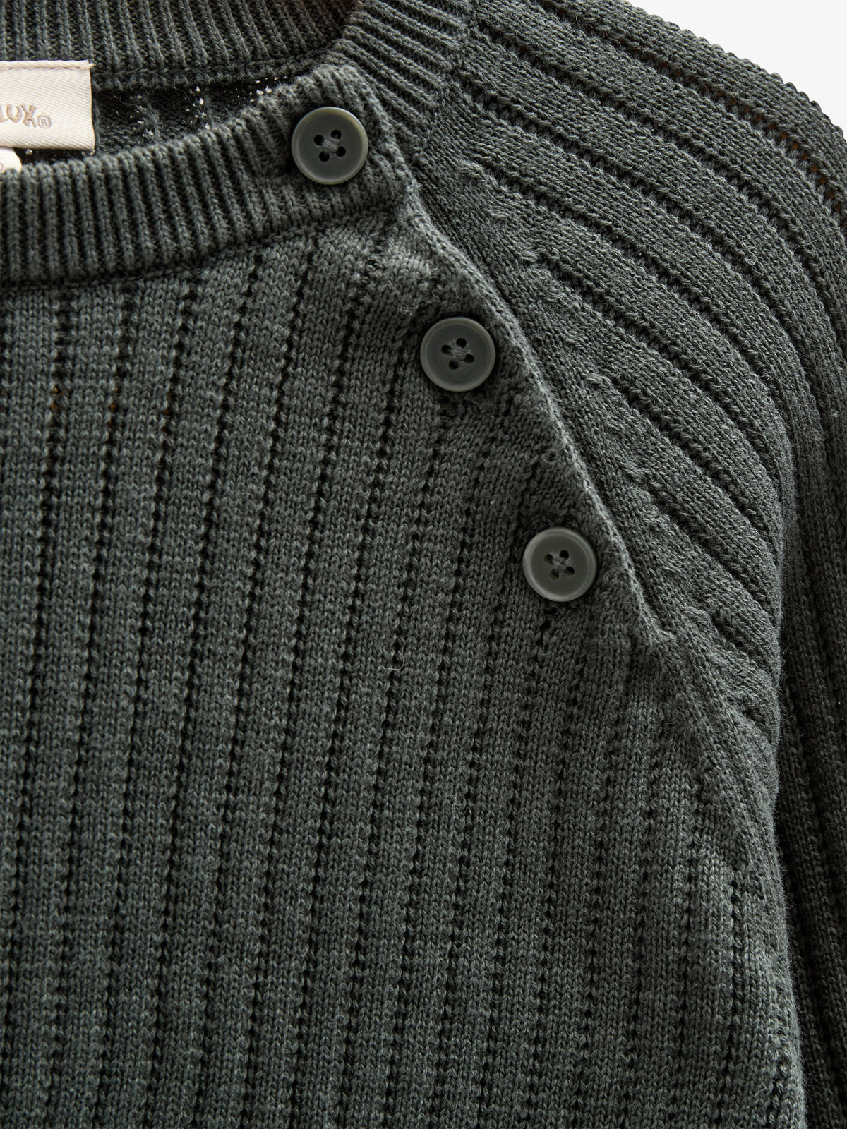 Baumwollstrickpullover - Kids - Forest Green | 100689 Jett