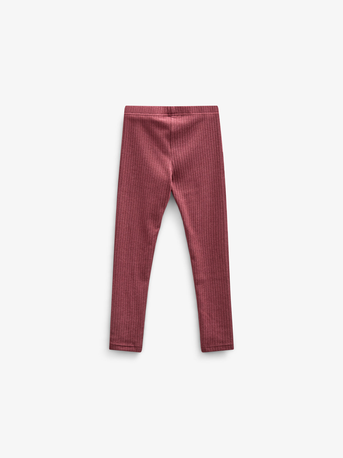 Weiche Ripp-Leggings - Kids - Burgundy Melange | 100698 Alana