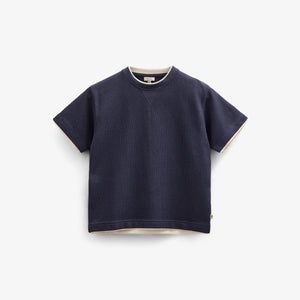 Texturiertes T-Shirt - Tween - Navy | 100710 Malthe