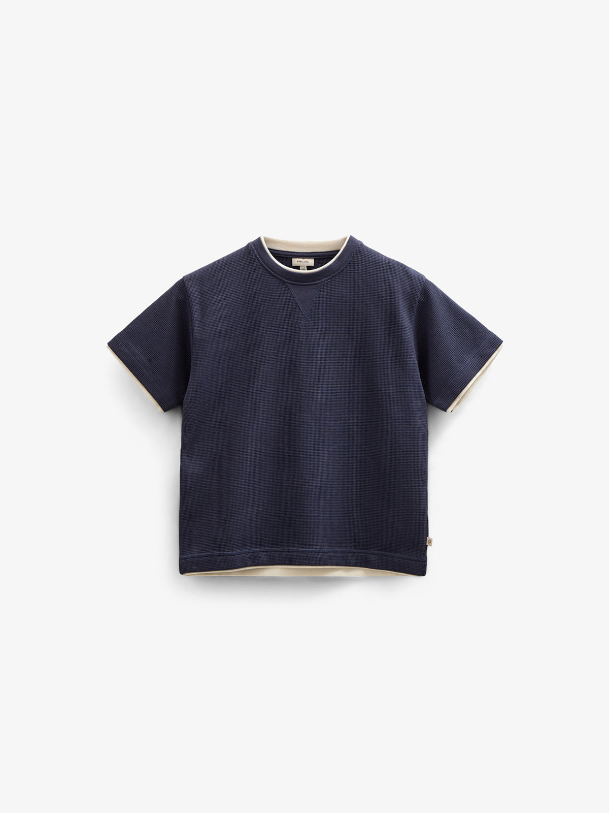 Texturiertes T-Shirt - Tween - Navy | 100710 Malthe