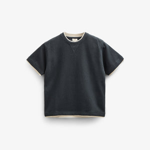 Texturiertes T-Shirt - Tween - Forest Green | 100714 Malthe