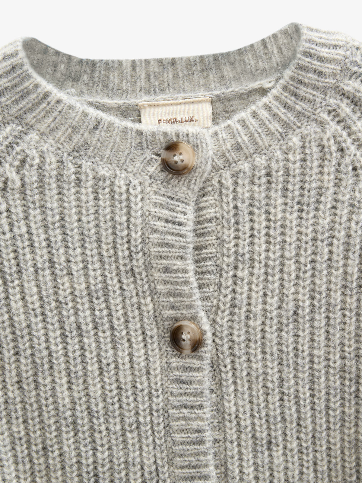 Strickjacke in Wollmischung - Kids - Grey Melange | 100746 Cork