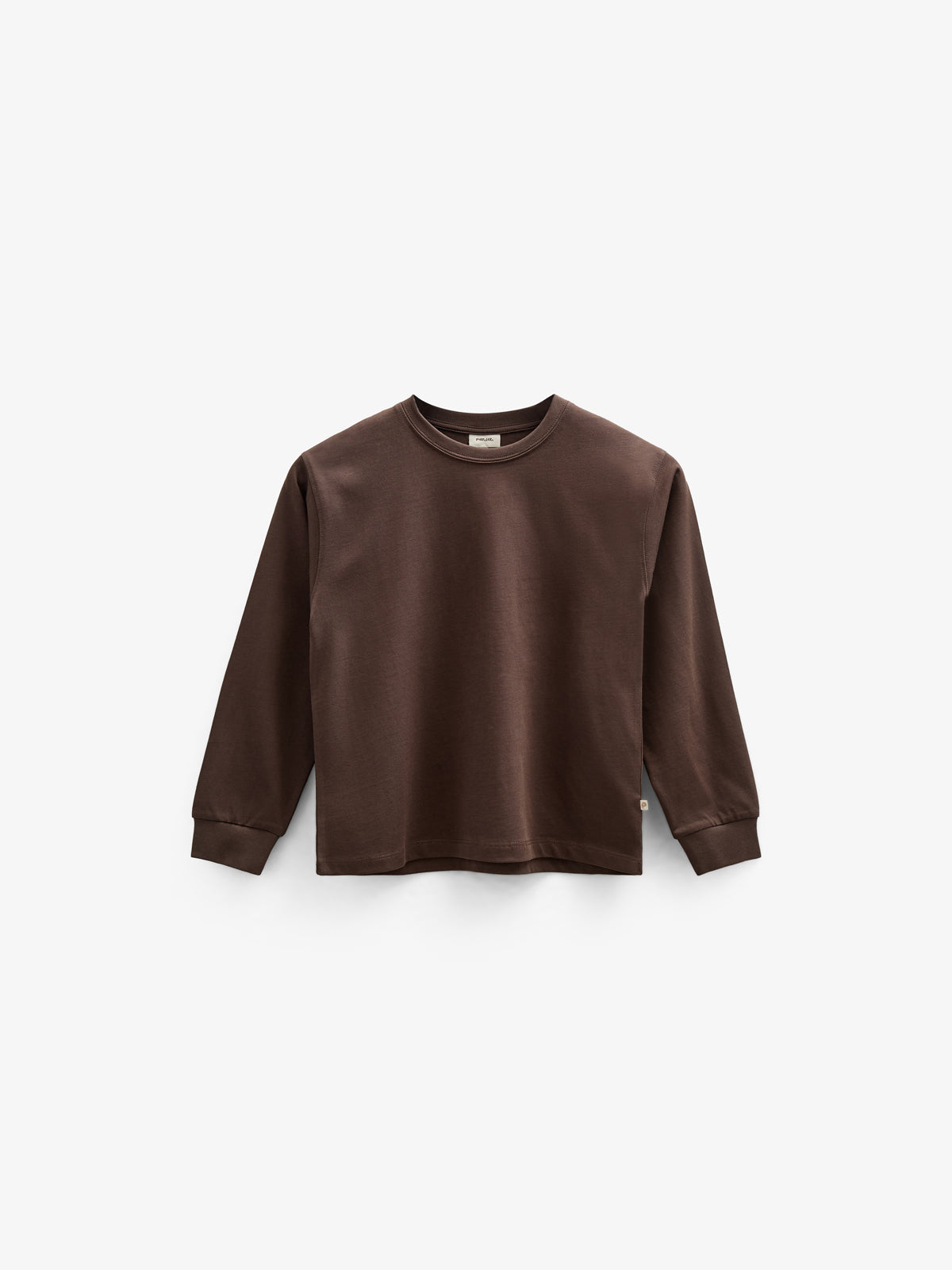 Übergroßes Heavyweight Langarm-T-Shirt - Tween - Chocolate | 100852 August