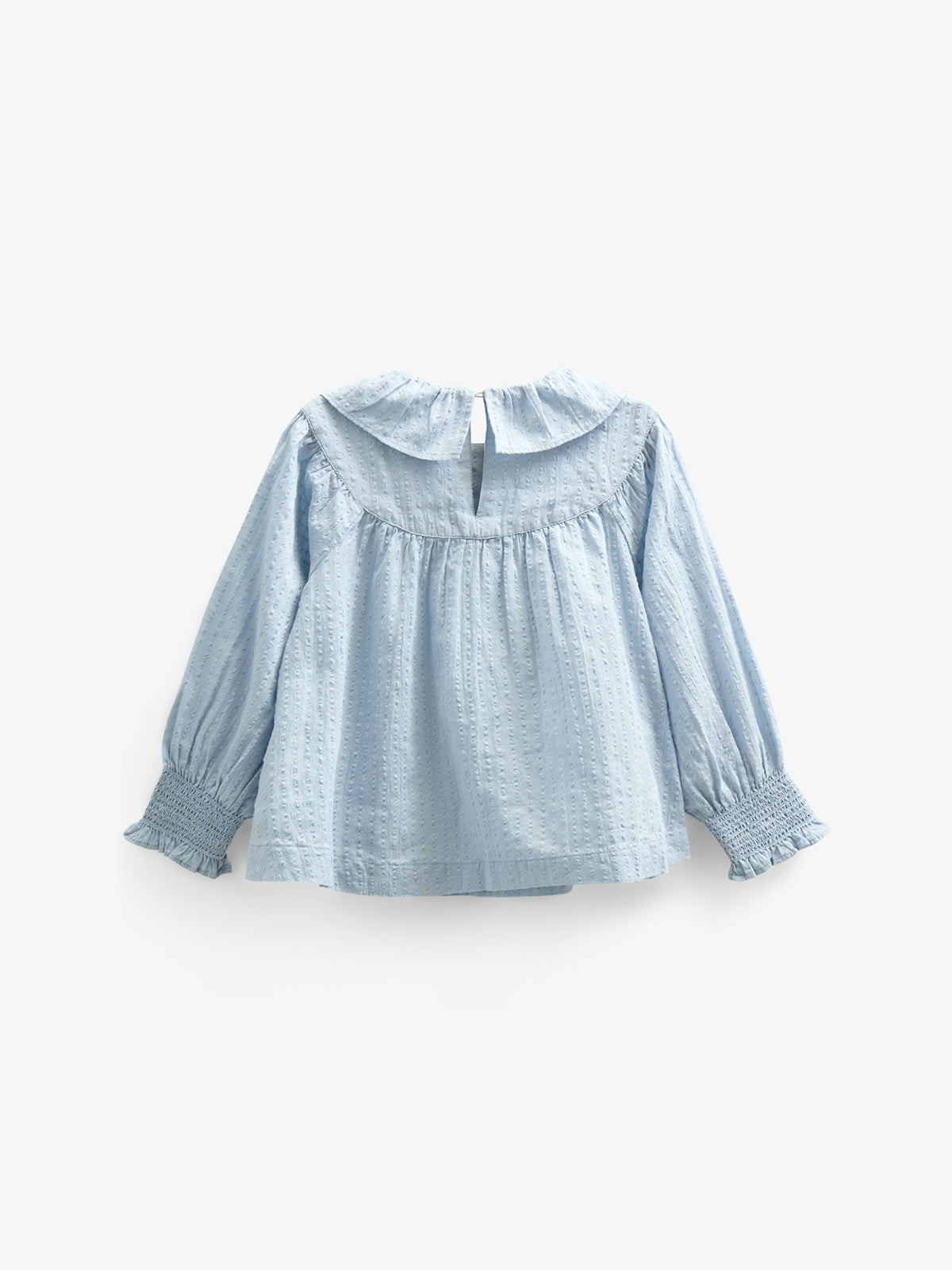Baumwollbluse mit Kragen - Kids - Light Blue | 100885 Claire