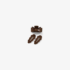 Set Klick- Haarspange & Haarklammer - All - Chocolate | 100886 Cille