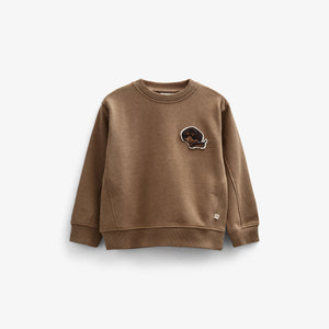 Sweatshirt mit Rundhalsausschnitt - Kids - Coffe Melange | 100890 Justin