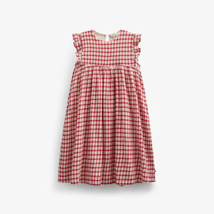Kariertes Baumwollkleid - Tween - Cherry Red | 100905 Bonnie