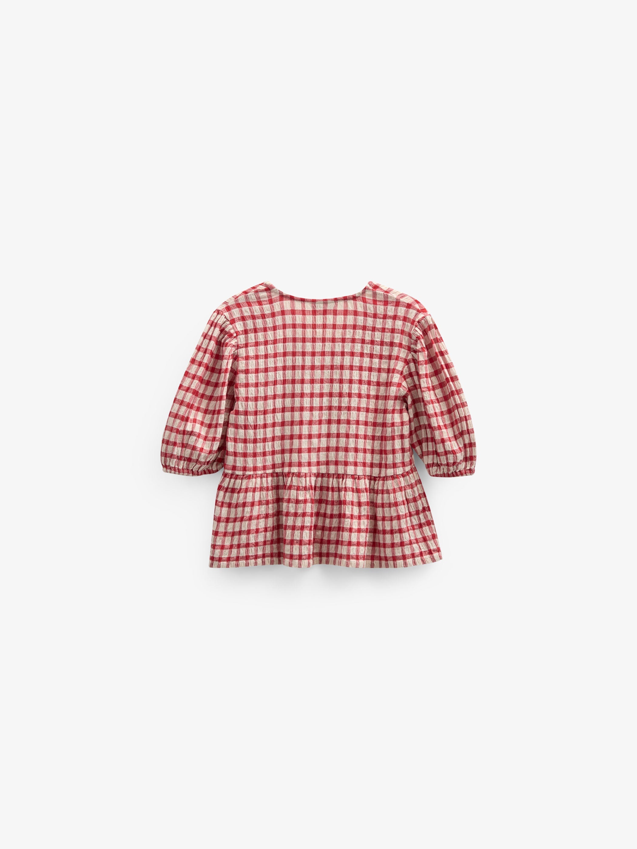Karierte Baumwollbluse - Tween - Cherry Red | 100909 Bonnie