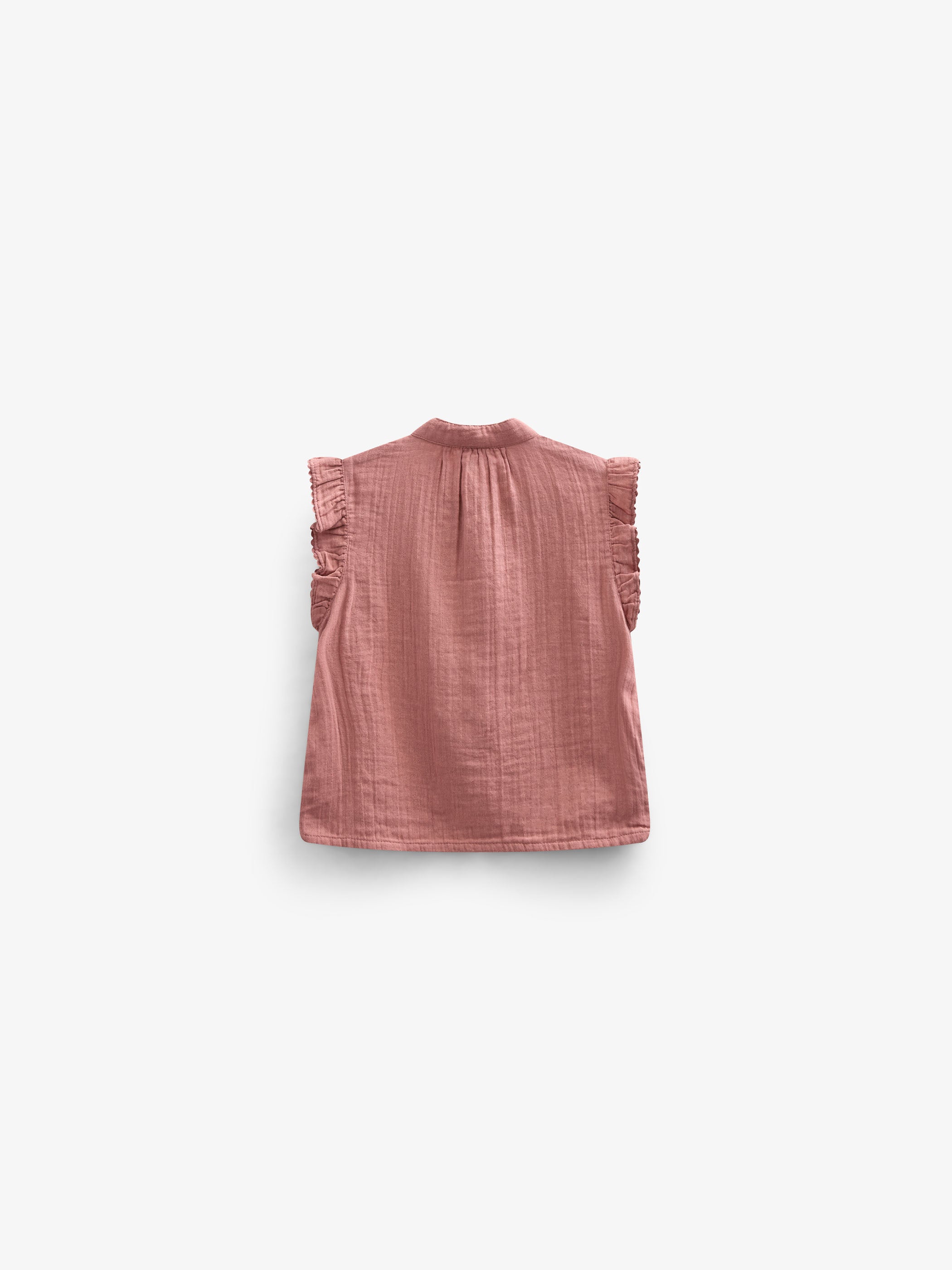 Ärmelloses Top aus Gaze - Tween - Old Rose | 100933 Jasmine