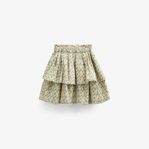 Poplin-Rock mit Blumenmuster und Rüsche - Tween - Green | 100955 Poppy