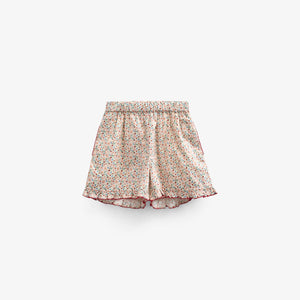 Blumenbedruckte Poplinshorts - Tween - Rose | 100957 Poppy