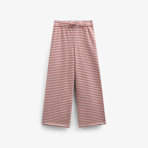 Gestreifte Jersey-Hose mit weitem Bein - Tween - Cherry Red | 100996 Emmie