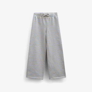 Gestreifte Jersey-Hose mit weitem Bein - Tween - Blue | 100998 Emmie