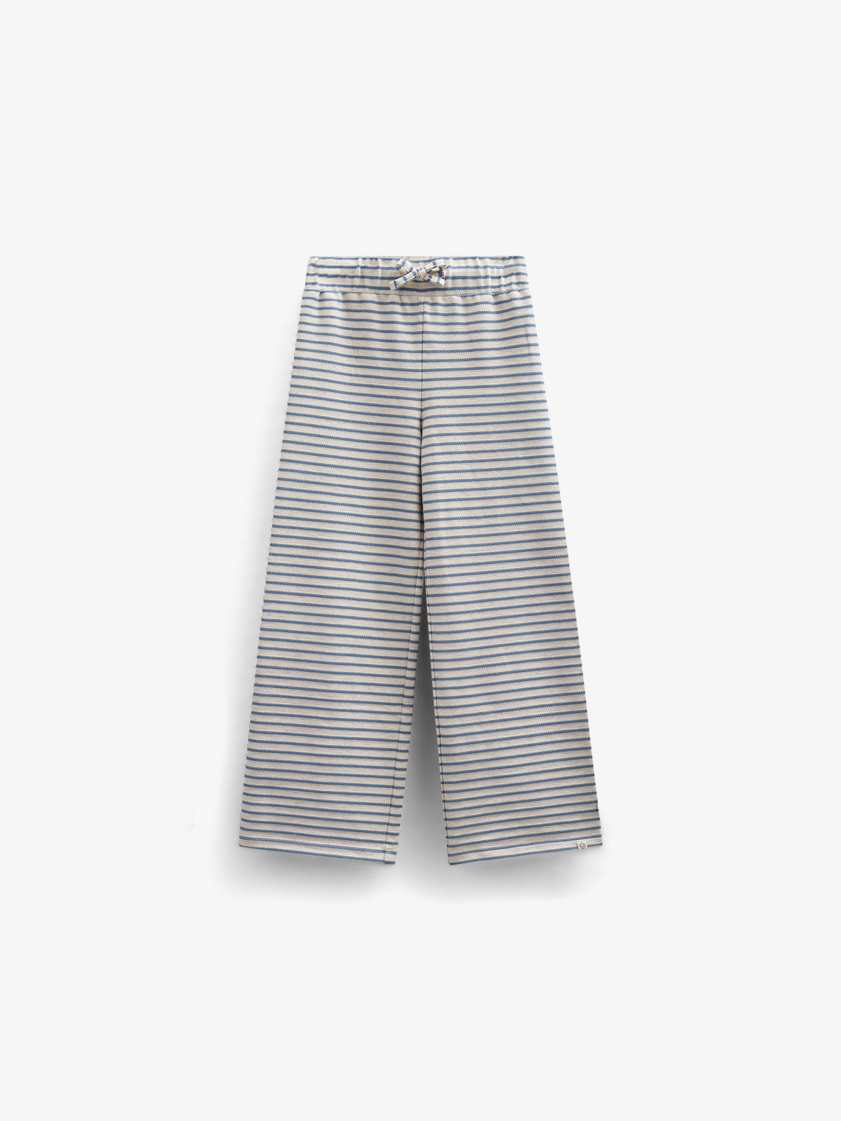 Gestreifte Jersey-Hose mit weitem Bein - Tween - Blue | 100998 Emmie