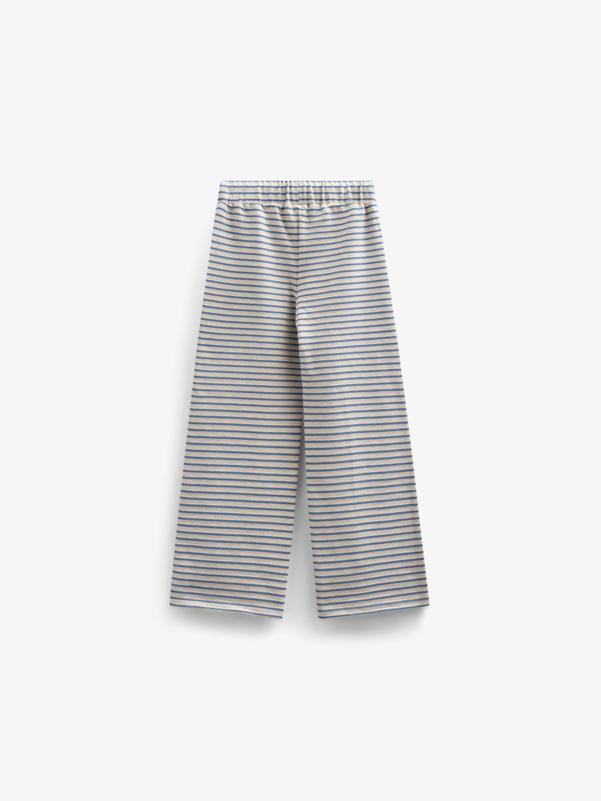 Gestreifte Jersey-Hose mit weitem Bein - Tween - Blue | 100998 Emmie