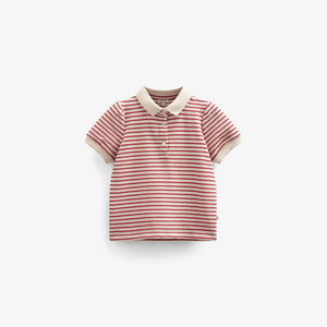 Gestreiftes Jersey-Poloshirt - Kids - Cherry Red | 101002 Emmie