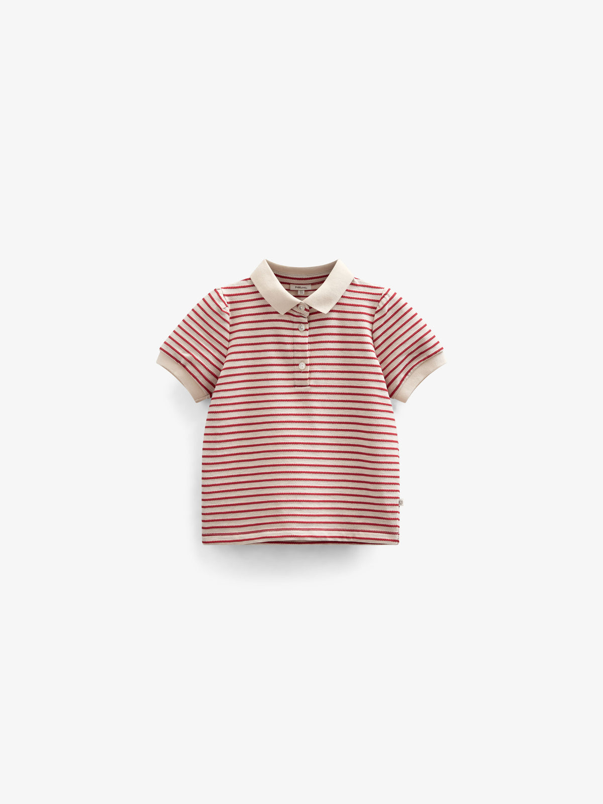 Gestreiftes Jersey-Poloshirt - Tween - Cherry Red | 101003 Emmie