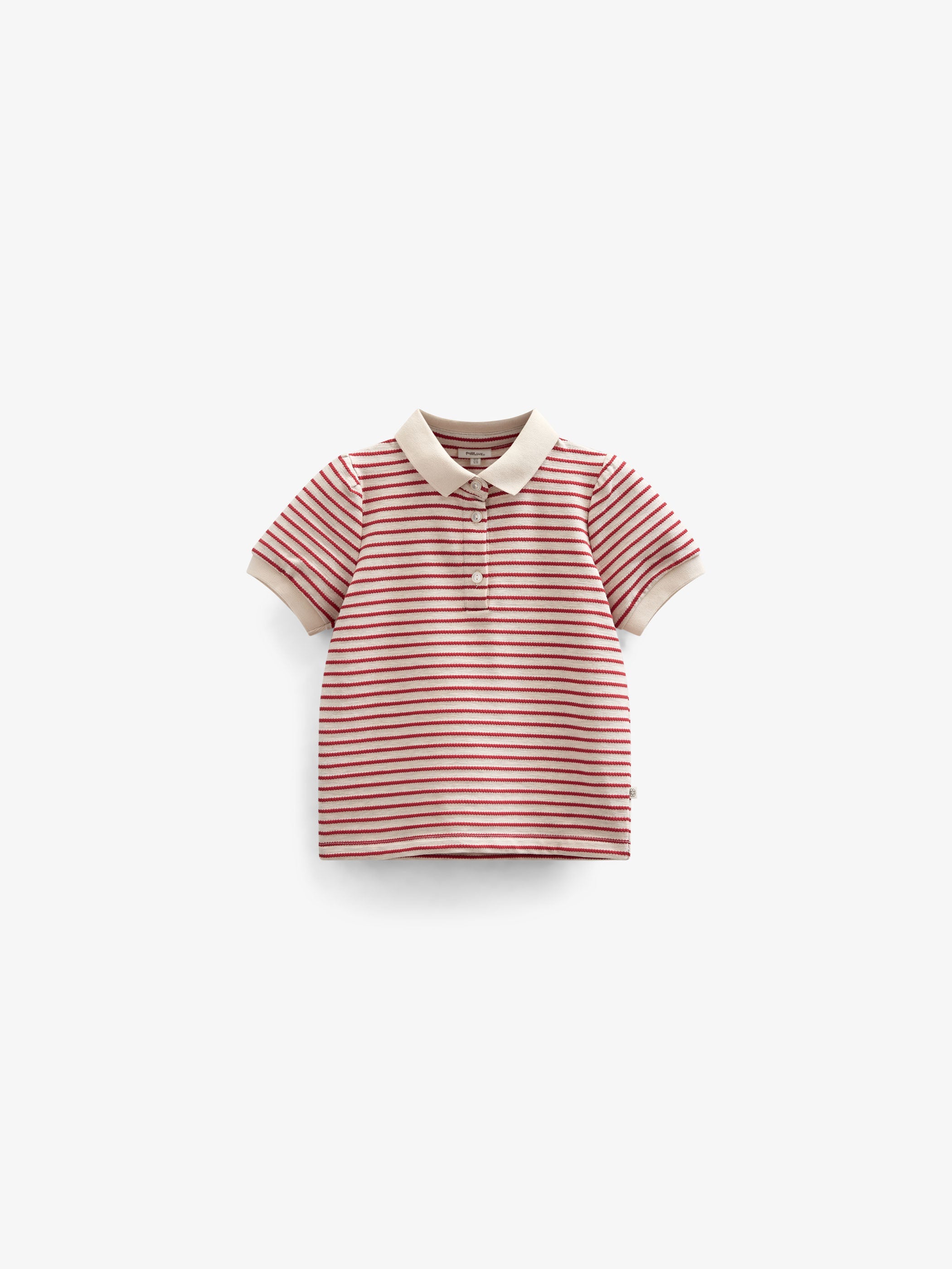 Gestreiftes Jersey-Poloshirt - Tween - Cherry Red | 101003 Emmie