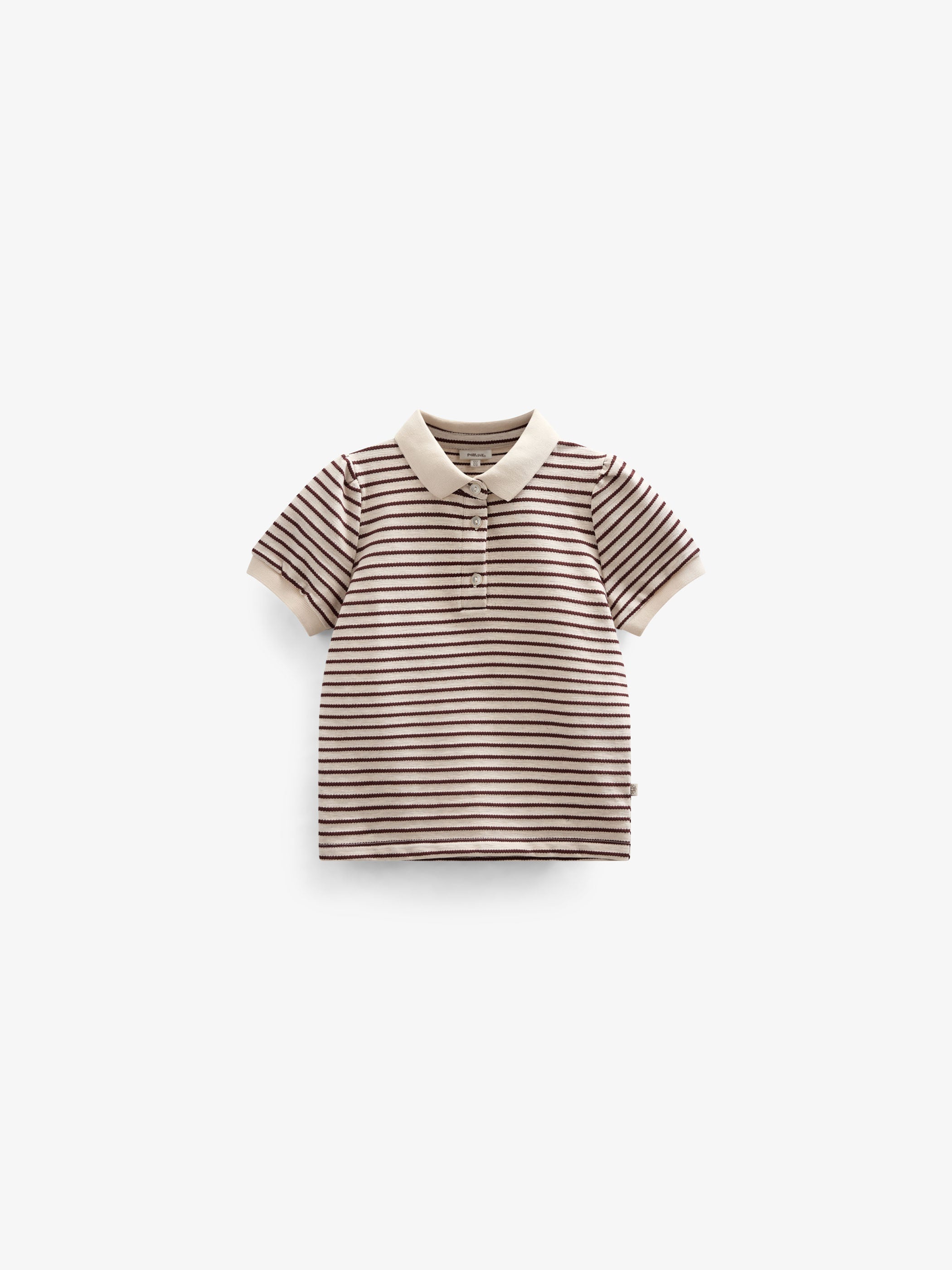 Gestreiftes Jersey-Poloshirt - Kids - Brown | 101004 Emmie