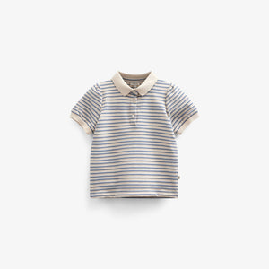 Gestreiftes Jersey-Poloshirt - Kids - Blue | 101006 Emmie