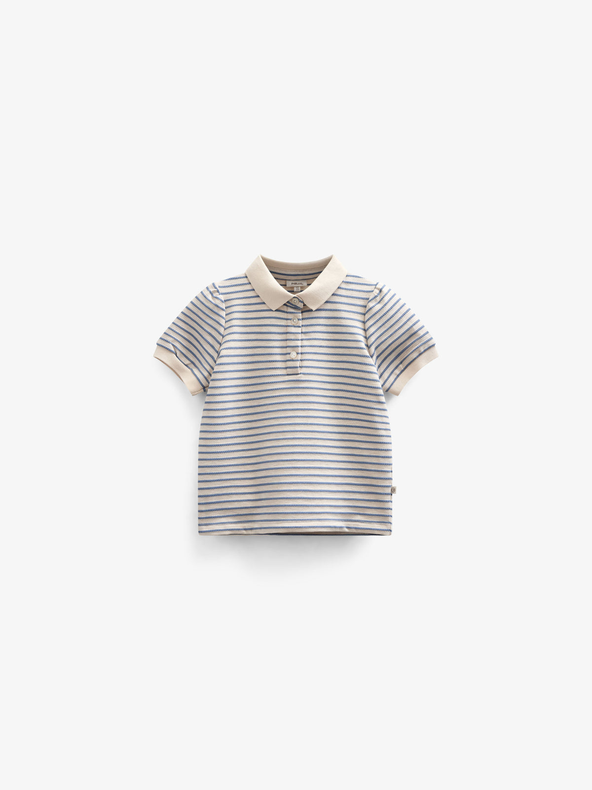 Striped Jersey Polo - Kids - Blue | 101006 Emmie