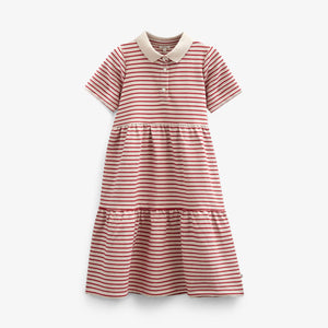 Gestreiftes Jersey-Kleid - Kids - Cherry Red | 101008 Emmie