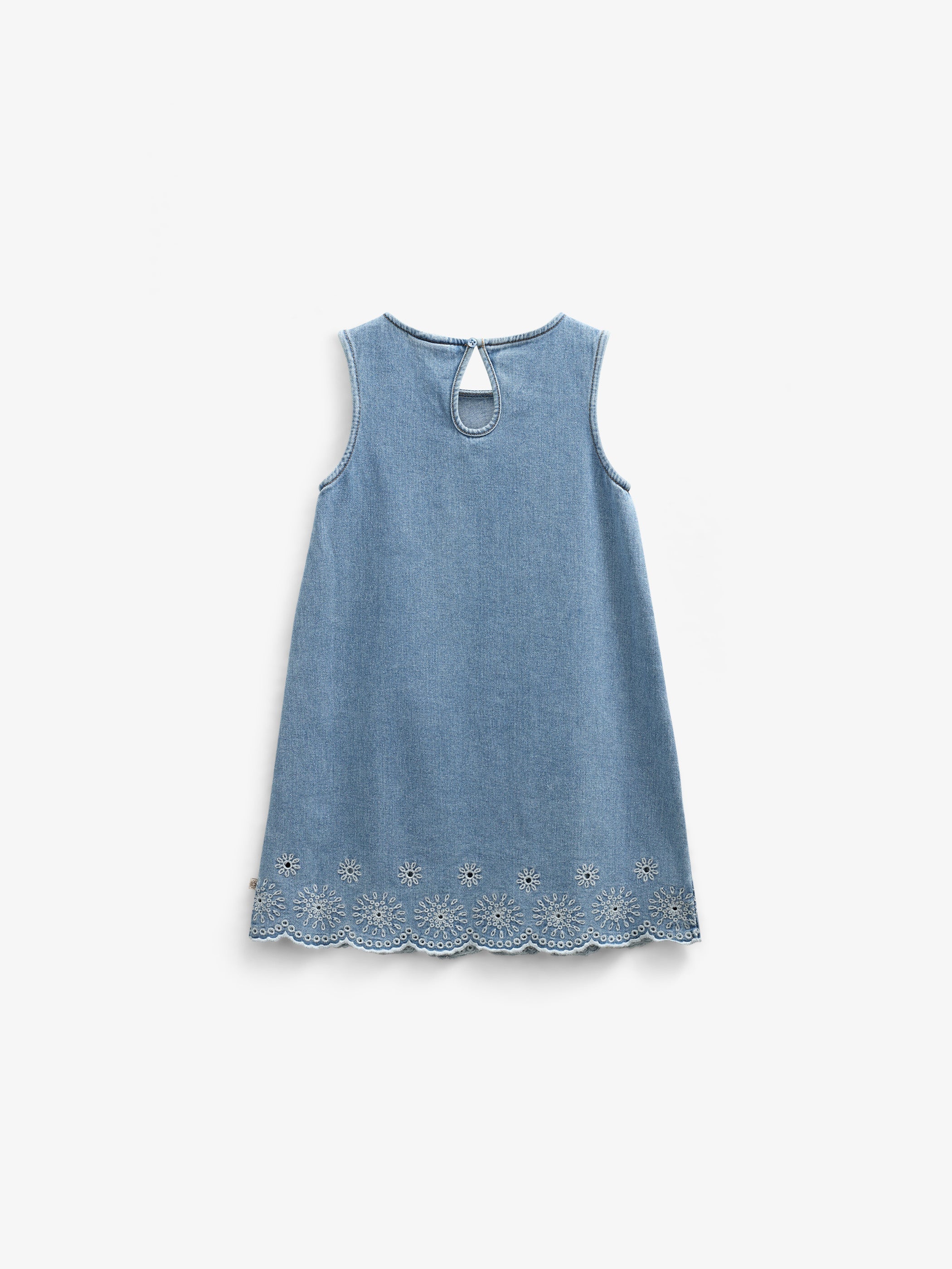 Besticktes Denim-Minikleid - Kids - Light Blue Denim | 101018 Vera