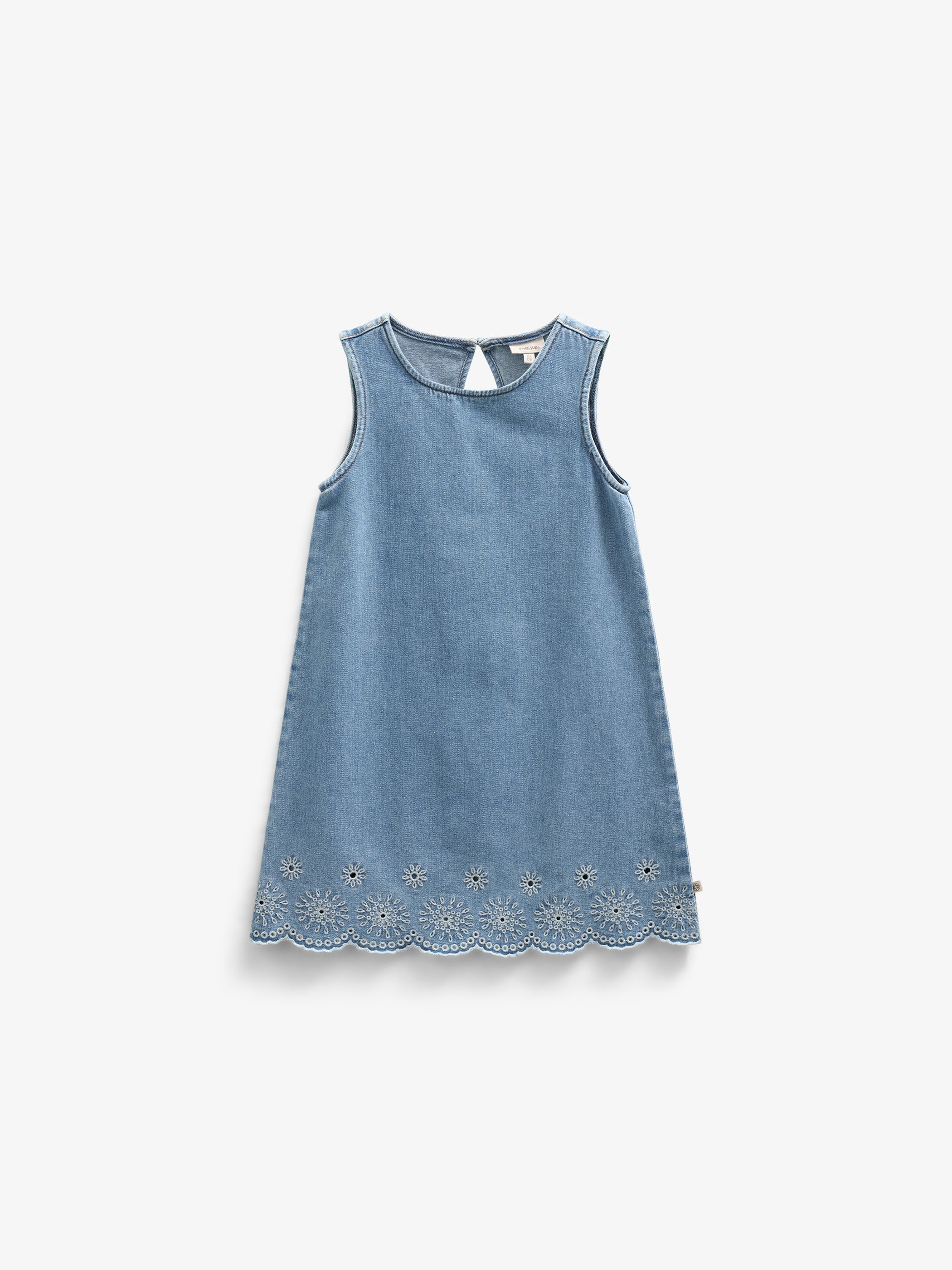 Besticktes Denim-Minikleid - Tween - Light Blue Denim | 101019 Vera