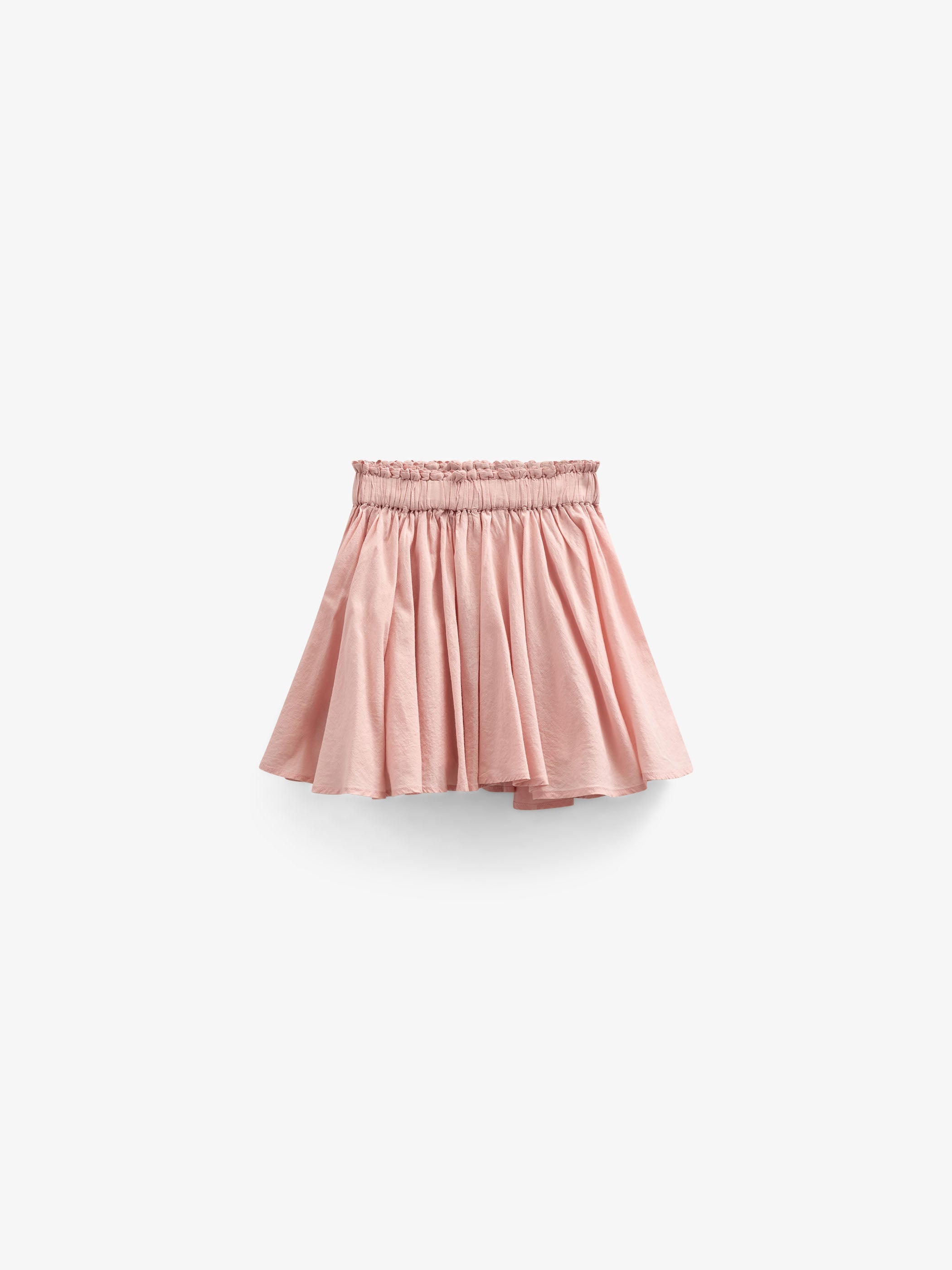 Baumwollrock mit Zick Zack RΓΌsche - Kids - Rose Tan | 101037 Alma
