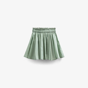 Baumwollrock mit Zick Zack Rüsche - Kids - Dusty Green | 101038 Alma