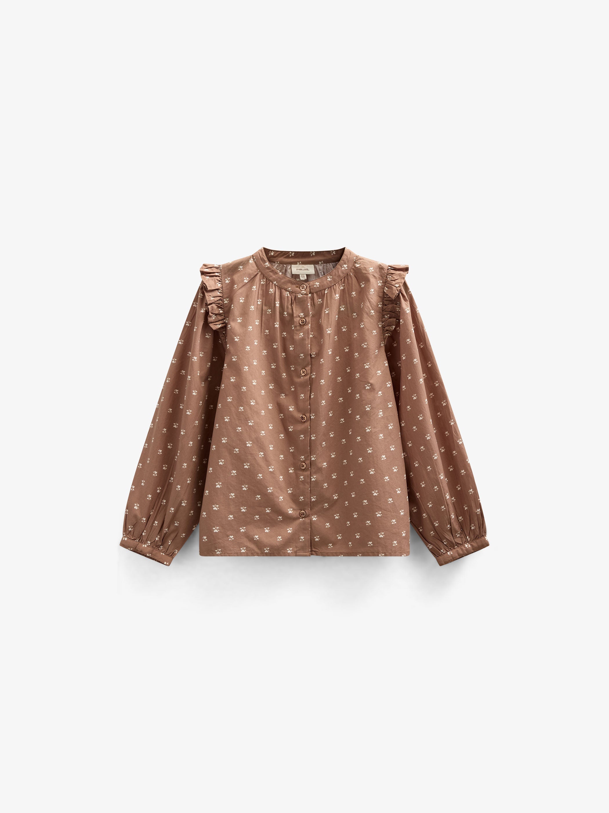 Bedruckte Popeline-Hemdbluse - Tween - Coconut | 101088 Camilla
