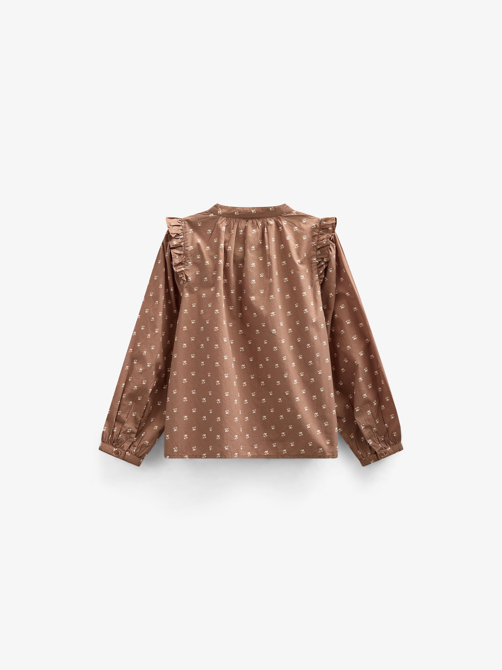 Printed Poplin Shirt Blouse - Tween - Coconut | 101088 Camilla