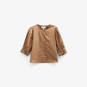 Popelinebluse mit Muschelkante - Tween - Coconut | 101077 Joy